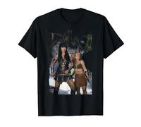 Gabrielle Lucy Lawless Xena Warrior Princess Michael Grecco T-Shirt, Men, Black, Medium