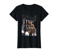 Gabrielle Lucy Lawless Xena Warrior Princess Michael Grecco T-Shirt, Women, Black, Medium