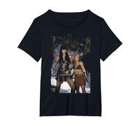 Gabrielle Lucy Lawless Xena Warrior Princess Michael Grecco T-Shirt, Women's Plus, Black, 6X