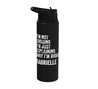 Gabrielle Quote Funny Birthday Custom Name Idea Engineer Stainless Steel Insulated Water Bottle