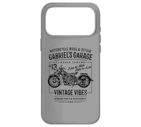 Gabriel's Garage Motorcycle Design for the Name Gabriel Case for iPhone 17 Pro Max