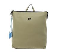 Gabs Lolita M Green Leather Backpack with Black Details, Adjustable Shoulder Straps, 29 x 34 x 12 cm, Casual Sports Style
