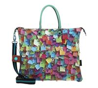 Gabs Leather bag can be converted in a variety of ways: the flat bag becomes a shopper, a top case, a sling bag and finally a backpack! With main zip closure and an adjustable ribbon shoulder strap