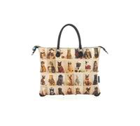 Gabs Leather handbag shoulder bag G3 Plus Hand Bag Worldwide Cats Beige multicolored
