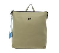 Gabs Lolita M Green Leather Backpack with Black Details, Adjustable Shoulder Straps, 29 x 34 x 12 cm, Casual Sports Style