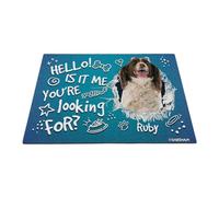 GABSHAIM Custom Dog Doormat Hello is It Me You're Looking for English Springer Spaniel Bone Paws Floor Mat Front Door Entryway Decorative Rug 15.7 x 23.6 Inch Style 1