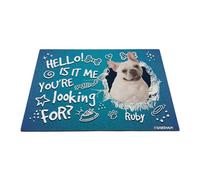GABSHAIM Custom Dog Doormat Hello is It Me You're Looking for French Bulldog Puppy Bone Paws Floor Mat Front Door Entryway Decorative Rug 17.7 x 27.5 Inch Style 2
