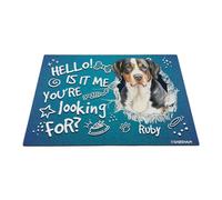 GABSHAIM Custom Dog Doormat Mountain Dog Bone Paws Floor Mat Hello is It Me You're Looking for Front Door Entryway Decorative Rug 23.6 x 35.4 Inch Style 1