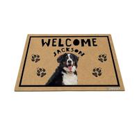 GABSHAIM Personalized Dog Doormat Bernese Mountain Welcome Floor Mat for Front Door Entryway Indoor Outdoor Decoration 15.7 x 23.6 Inch Style 2