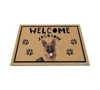 GABSHAIM Personalized Dog Doormat German Shepherd Welcome Floor Mat for Front Door Entryway Indoor Outdoor Decoration 15.7 x 23.6 Inch Style 5