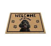 GABSHAIM Personalized Dog Doormat Poodle Welcome Floor Mat for Front Door Entryway Indoor Outdoor Decoration 15.7 x 23.6 Inch Style 1