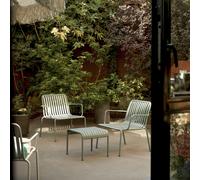 Gaby - 2-seater green metal lounge set Green
