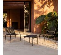 Gaby - Lounge Set 2-seater in black metal Black