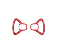 GACBDXA Car Dashboards Front Left Right Both Side Air Vent Outlets Cover Stripe Trim Interior Mouldings Compatible for Kia Soul 2024 2025 LHD(Red For LHD)
