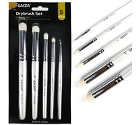 GACDR Dry Brush Miniature Painting, 5 Sizes Drybrush Set for Miniature Model Paint,Hobby Detail Paint Brushes Stencil Brush