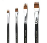 GACDR Paint Brush Comb Set - 4PCS Professional Grainer Brushes for Acrylic Painting, Oil & Watercolor - Texture Brushes for Artists & Beginners, Short Handle