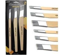 GACDR Slant Lining Fitch Paint Brushes,Pack Of 6 C