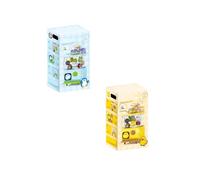 Gacha Machine,Mini Animals Vending Machine Electronic Arcade Game for Girls Boys Ages 3-8 Cute Animal Theme Plush Home Small Game (2PCS-Yellow+Blue)