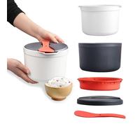 Gachiwar Microwave Rice Cooker, 2L Microwave Steamer with Filter Microwave Pasta Cooker Suitable for Microwave Cooking Home Office Use