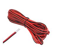 Gad2go 10 Meter 22AWG Electrical Wire 2 Pin Extension Electric Cable Wire 2 Core Red Black Wire Cable for Home Car LED Strip Light