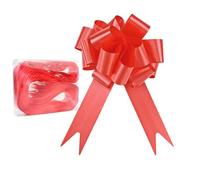 Gad2go 30 Pieces Pull Bows for Gift Wrapping 12 x 20 cm Gift Wrapping Bow Christmas Wrapping Bow for Christmas Wrapping Birthday Wedding Party Decoration,Red