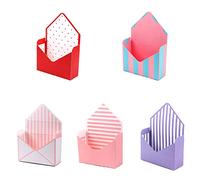 Gad2go 5 Pieces Envelope Flower Box Flower Bouquet Wrapping Gift Box Florist Bouquet Packaging Box for Wedding Birthday Party Valentines Day Decoration