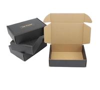 Gad2go 8 Pack Small Gift Boxes 15 x 10 x 4 cm Black Present Box Cardboard Shipping Boxes for Birthday Wedding Party Holiday Business Posting
