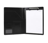 Gad2go Leather Conference Folder A4 Portfolio Travel Document Folder Business Clipboard for Office Business Meeting Travel (32x24.8x2 cm)