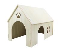 Gad2go Wooden Guinea Pig House 40 x 23 x 25.5 cm Large Hamster House Detachable Wood Small Animals Hideout for Hamsters Guinea Pig Dwarf Rabbits Gerbils Rat