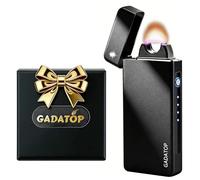 GADATOP Arc Plasma Flame Lighter, USB Rechargeable & Windproof for Candles (Matte Black)