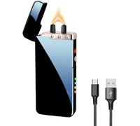GADATOP Electric Lighter, Plasma Lighter, Flame, Rechargeable Lighters, Windproof Lighters, Elegant Black