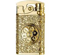 GADATOP Electric Lighter Rechargeable USB Lighter Personalized Creative Lighters Plasma Cool Lighters LED Battery Indication Gifts for Men Boyfriend Husband (Gold)
