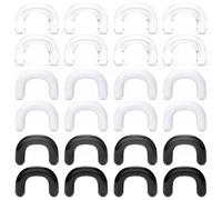 Gadeaila 16G-2G U Septum Rings Septum Retainers 12 Pairs Clear Septum Piercing Jewelry, plastic rubber resin, not-applicable