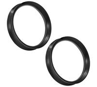 Gadeaila Solid Silicone Ear Gauge Plugs Tunnels Kit - Black 10G 2.5mm to 50mm Ear Stretching Expander Set for Women & Men, 6/8/10/12mm, plastic rubber silicone, not-applicable