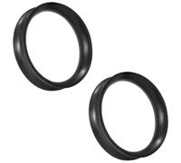 Gadeaila Solid Silicone Ear Gauge Plugs Tunnels Kit - Black 10G 2.5mm to 50mm Ear Stretching Expander Set for Women & Men, 6/8/10/12mm, plastic rubber silicone, not-applicable