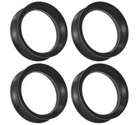 Gadeaila Solid Silicone Ear Gauge Plugs Tunnels Kit - Black 10G 2.5mm to 50mm Ear Stretching Expander Set for Women & Men, 6/8/10/12mm, plastic rubber silicone, not-applicable