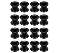 Gadeaila Thickened Plastic Solid Silicone Ear Gauge Plugs Tunnels Kit - Black 6mm-50mm Ear Stretching Expander Set for Women & Men, 6/8/10/12mm, plastic rubber silicone, not-applicable