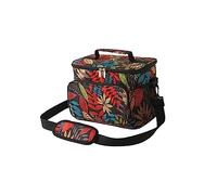 Gaderth Collapsible Cooler Bag - Large 12 Can (10L) Insulated Leakproof Soft Sided Lunch Bag, Portable Bento Lunchbox for Beach, Picnic, Hiking, Camping, Kayak - Willow Leaf Red