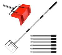 GADFISH 8 Ft Edge Protector Extension Handle, Board Corner Protector Extension Pole for v Shaped Edge Corner Guards, Compatible with Various Edge Protector Flatbed, Detachable Spiral Rod, Handle Only