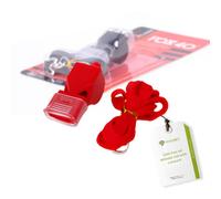 GADGET HERO HeroSports Fox 40 Whistle - Referee Whistle, Signal Whistle, Coach Whistle, Safety Whistle with Lanyard - Pealess Sports Whistle, Loud Whistle for Refereeing, Training & Outdoor (Red)
