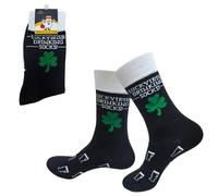 Gadgetking 1 Pack of Lucky Irish Drinking Novlety Socks One Size Mens Gift Boyfriend Husband for Him Dad Adult Stocking Filler Christmas Birthday Retirement Present Funny Idea Ireland St Patricks Day