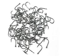 Gadgetking 100 x Fishing Hooks Size 8 Curve Shank Carp Hair Rigs Game Coarse Salmon Trout Silver Roach Bass Sea River