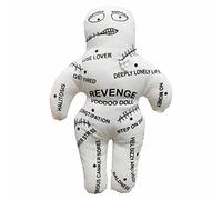 Gadgetking 22cm Novelty Gift Revenge Voodoo Doll White Color With 6 Pins Prank Joke Fun For Mens Man Ladies Boss 40th 50th 60th 21st Boyfriend Girlfriend Christmas April Fools Prank Funny Rude Prest