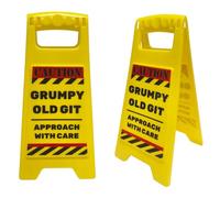 Gadgetking Grumpy Old Git Age Gift for Him Her Man Dad Mens Novelty Adult Secret Santa Mum Boyfriend Stocking Filler Birthday Retirement Present Prank Rude Funny Idea Granddad 50th Desk Sign Office