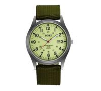 Gadgetking Military Army Mens Date Canvas Strap Analog Quartz Sport Wrist Watch Gift Gift for him Dad Uncle Father Teenager Man Secret Santa Adult Stocking Filler