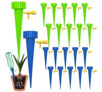 GadgetNestUSA 22pcs Plant Watering Spikes - Automatic Self-Watering Irrigation System with Adjustable Drip Control & Slow Release Valve, Indoor Vacation Plant Care Device