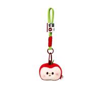 GadgetNova Apple Bag Charm Keychain - Kawaii Bag Charm for Handbags, Backpacks, Totes |Fruit Keychain Accessory | Christmas Birthday Gift for Women