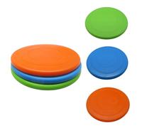 GadgetPawsUSA - Dog Flying Disc - Pack of 3 Pet Frisbees + Durable Outdoor Dog Toys for Training and Exercise - Interactive Fetch Discs - Blue, Green, and Orange Colors