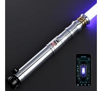 GADGETS 4 EVERYONE G4E Lightsaber with Bluetooth, Smooth Swing, 16 Sound fonts, Infinite RGB Colour Change, Motion Control. Upgraded RGB v3.0. Light Saber For Adults. (Polished RGB)
