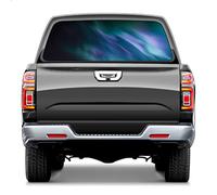 Gadgets Car Pickup Truck Accessories,Rear Window Decal for Trucks, Aurora Northern Lights Night Green Sky Pickup Car Window Stickers 65*22 inch Truck Back Window Perforated Vinyl Window Film Decal